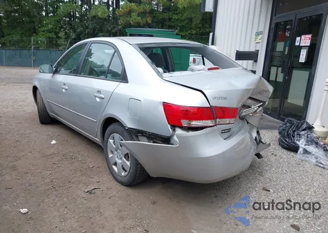 2007 Hyundai Sonata Gls z USA, uszkodzony, nr VIN 5NPET46C27H212076